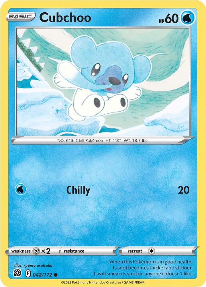 Cubchoo 042/172 (SWSH09: Brilliant Stars)  | Good Games Adelaide SA