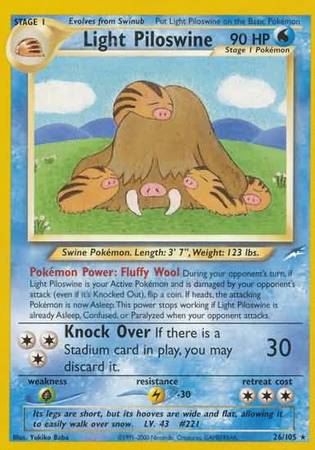 Light Piloswine (26/105) [Neo Destiny Unlimited] | Good Games Adelaide SA