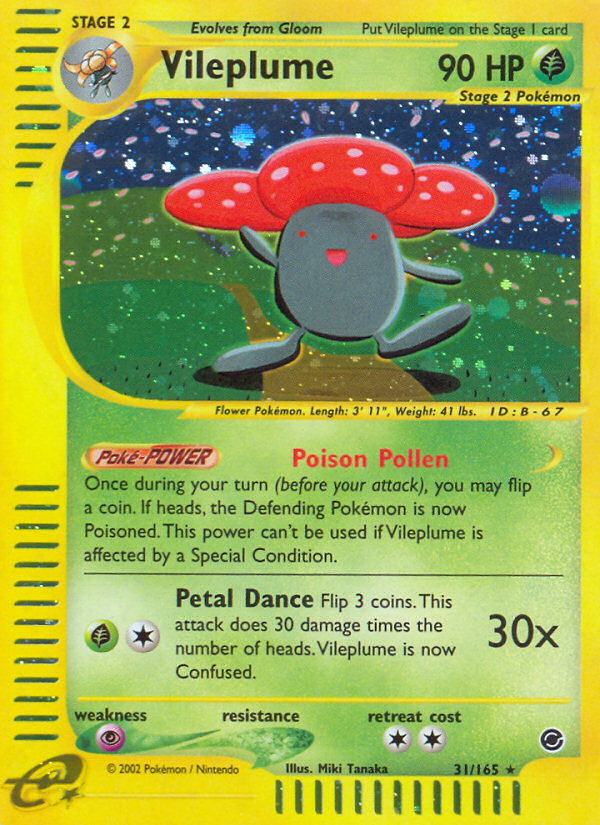 Vileplume (31/165) [Expedition: Base Set] | Good Games Adelaide SA