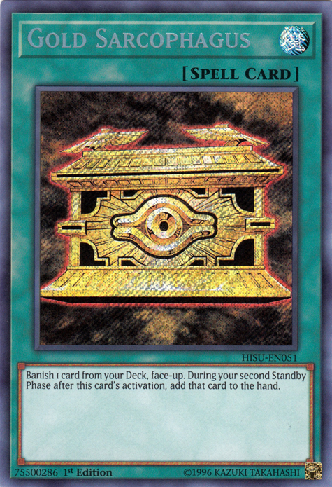 Gold Sarcophagus [HISU-EN051] Secret Rare | Good Games Adelaide SA