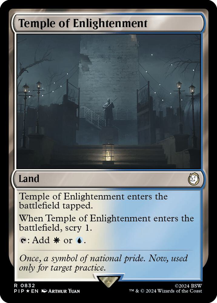 Temple of Enlightenment 832 (Universes Beyond: Fallout)  - Foil | Good Games Adelaide SA