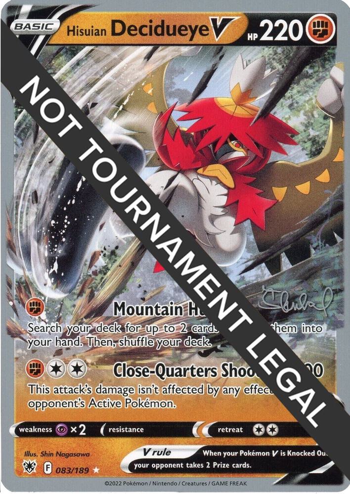 Hisuian Decidueye V 2022 Ondrej Skubal 083/189 (World Championship Decks)  | Good Games Adelaide SA