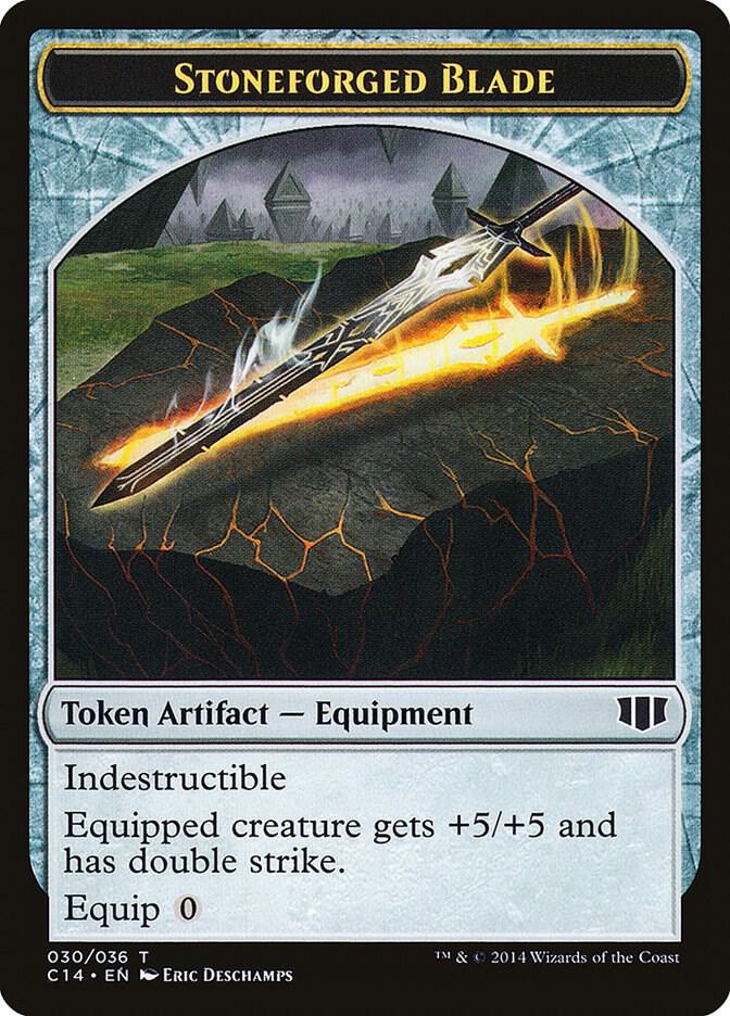 Stoneforged Blade Germ Double Sided Token 30 // 14 (Commander 2014)  | Good Games Adelaide SA
