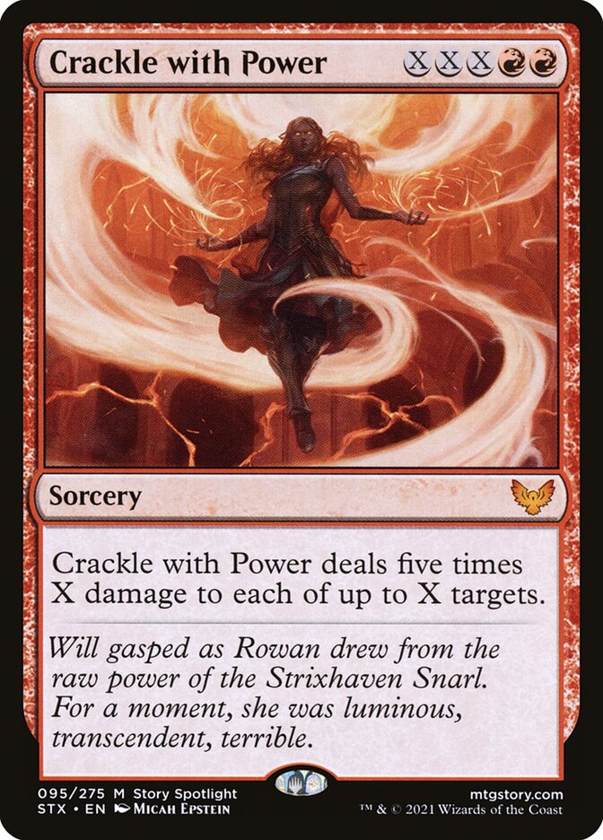 Crackle with Power 95 (Strixhaven: School of Mages)  - Foil | Good Games Adelaide SA