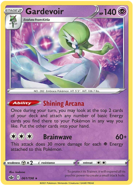 Gardevoir (061/198) (Theme Deck Exclusive) [Sword & Shield: Chilling Reign] | Good Games Adelaide SA