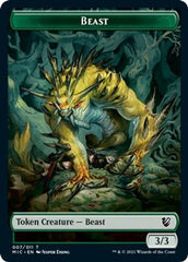 Beast (007) // Spider Double-sided Token [Innistrad: Midnight Hunt Commander] | Good Games Adelaide SA