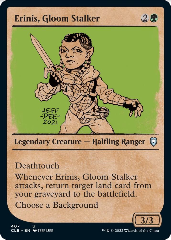 Erinis Gloom Stalker Showcase 407 (Commander Legends: Battle for Baldur's Gate)  - Foil | Good Games Adelaide SA