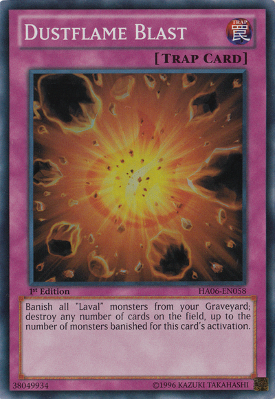 Dustflame Blast [HA06-EN058] Super Rare | Good Games Adelaide SA