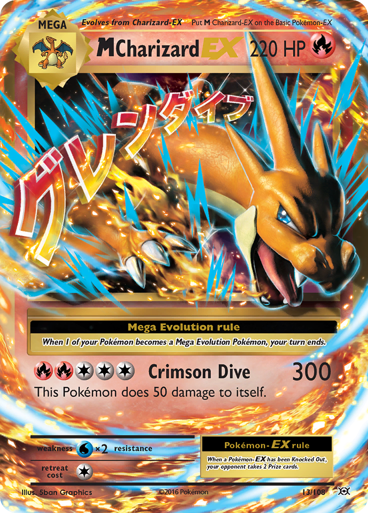 M Charizard EX (13/108) [XY: Evolutions] | Good Games Adelaide SA