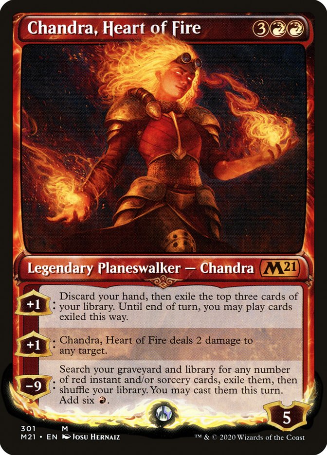 Chandra, Heart of Fire (Showcase) [Core Set 2021] | Good Games Adelaide SA