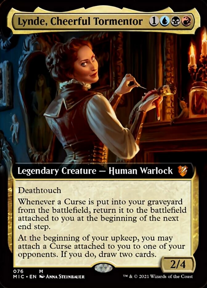 Lynde, Cheerful Tormentor (Extended) [Innistrad: Midnight Hunt Commander] | Good Games Adelaide SA