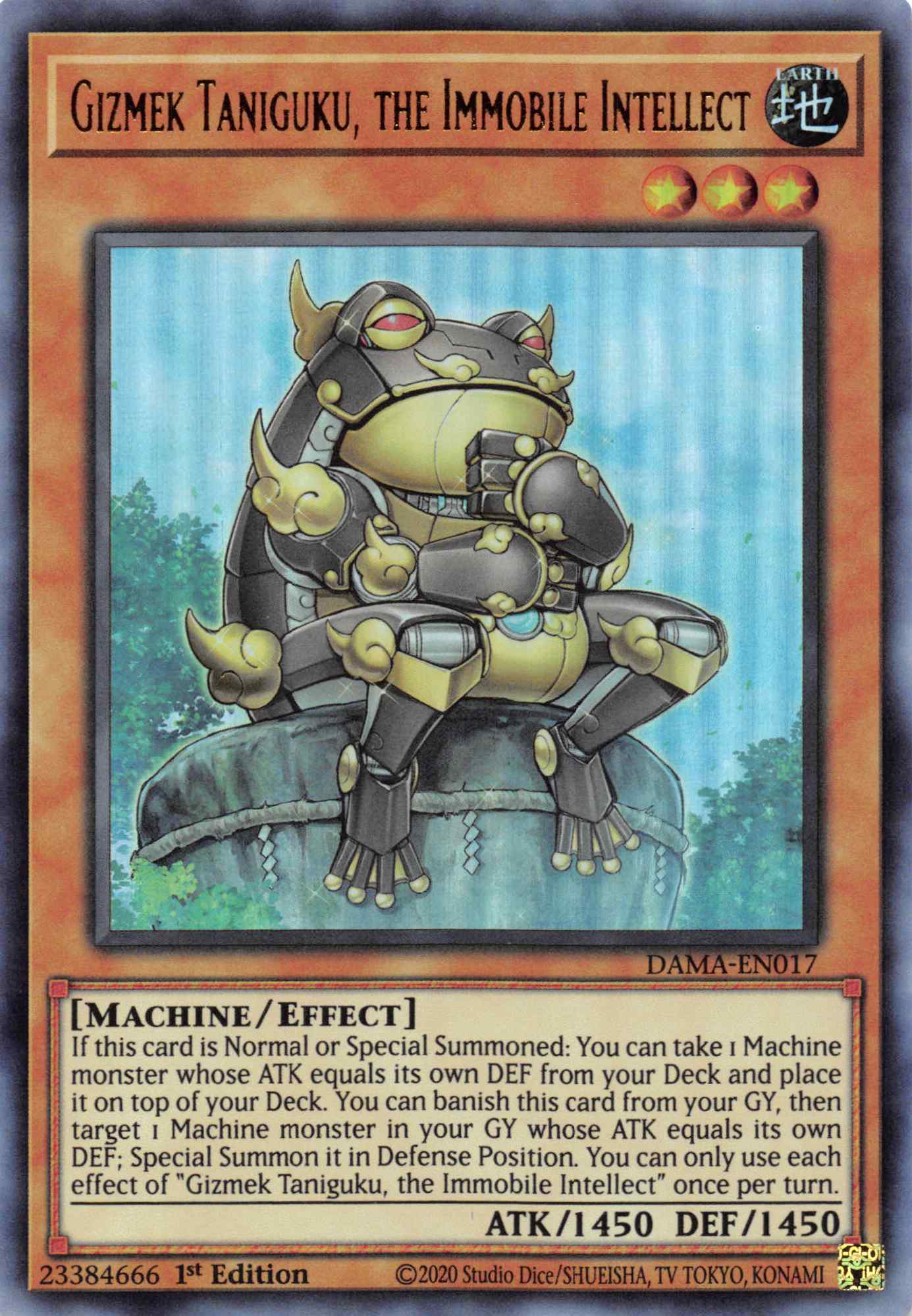 Gizmek Taniguku, the Immobile Intellect [DAMA-EN017] Ultra Rare | Good Games Adelaide SA