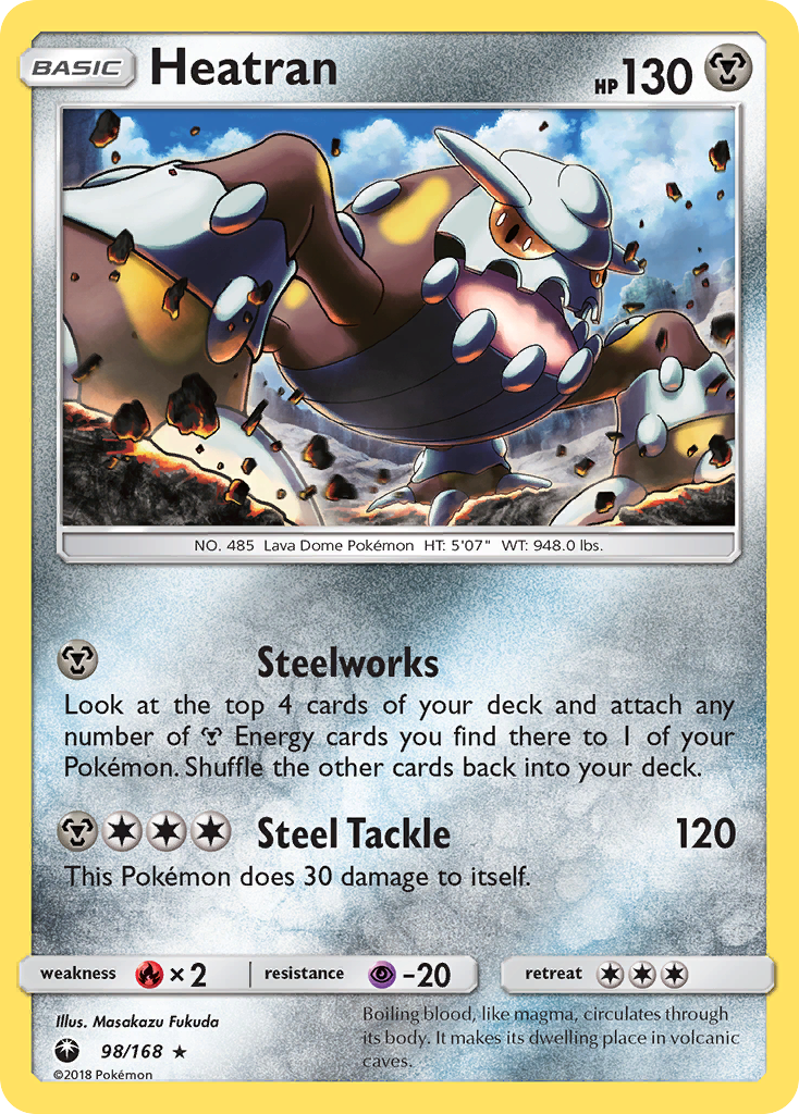 Heatran (98/168) [Sun & Moon: Celestial Storm] | Good Games Adelaide SA