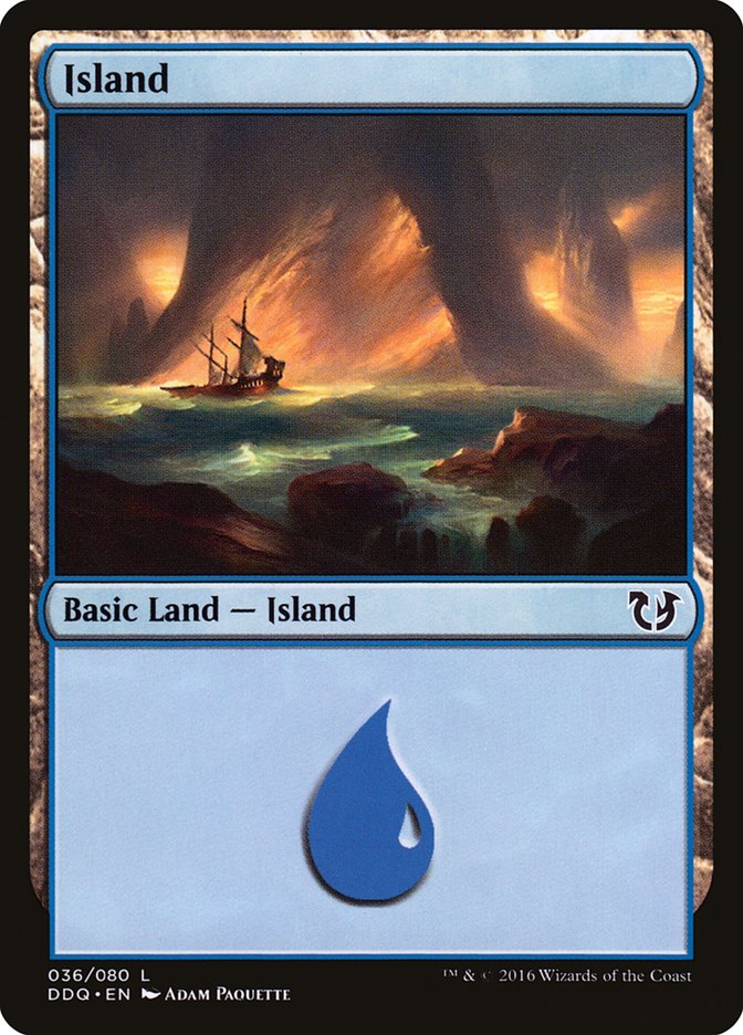 Island (36) [Duel Decks: Blessed vs. Cursed] | Good Games Adelaide SA