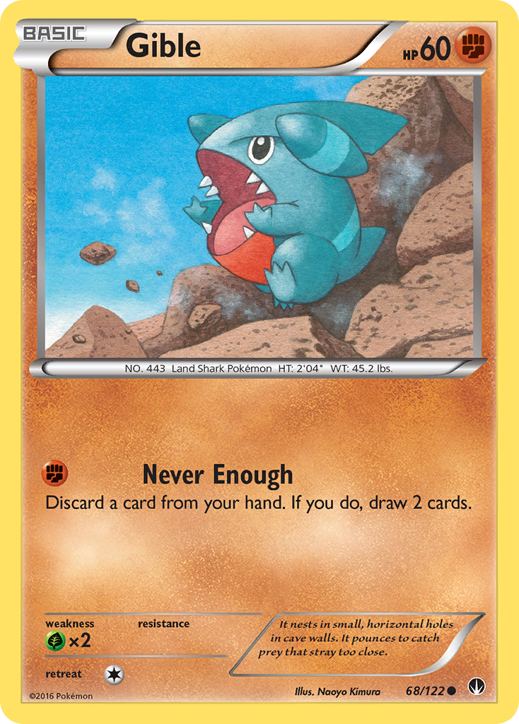 Gible (68/122) [XY: BREAKpoint] | Good Games Adelaide SA