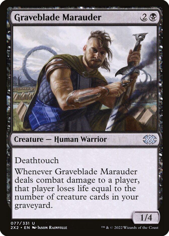Graveblade Marauder 77 (Double Masters 2022)  - Foil | Good Games Adelaide SA
