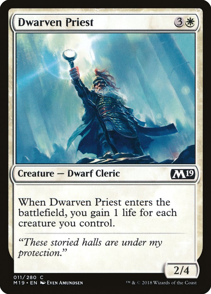 Dwarven Priest 11 (Core Set 2019)  - Foil | Good Games Adelaide SA