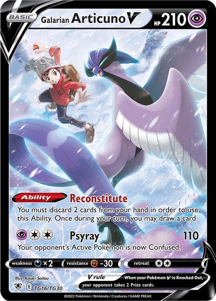 Galarian Articuno V TG16/TG30 (SWSH10: Astral Radiance Trainer Gallery)  - Holofoil | Good Games Adelaide SA