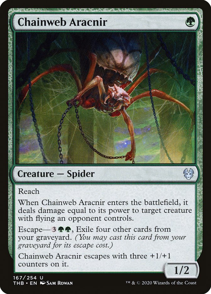 Chainweb Aracnir 167 (Theros Beyond Death)  - Foil | Good Games Adelaide SA