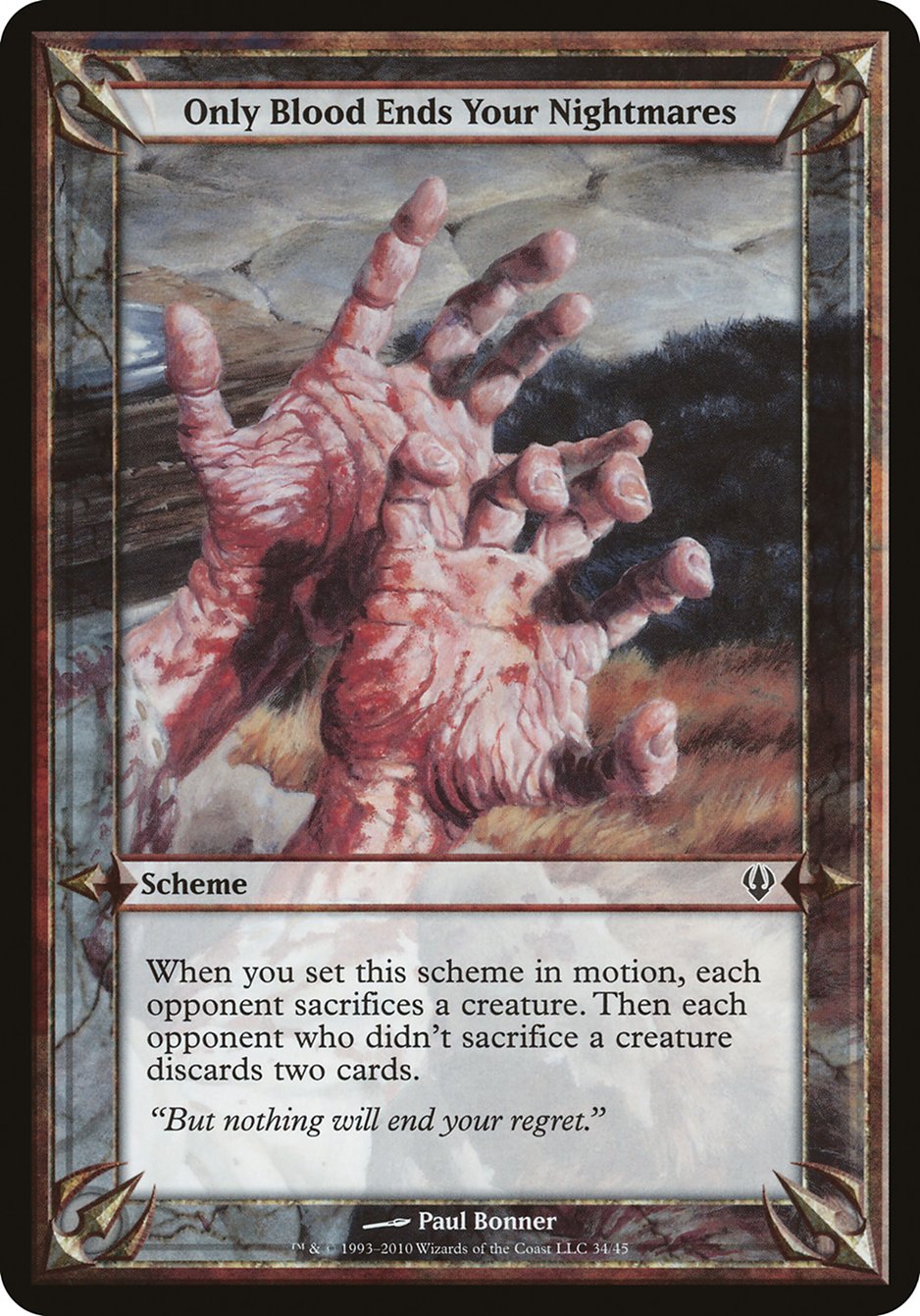 Only Blood Ends Your Nightmares  (Oversize Cards)  | Good Games Adelaide SA