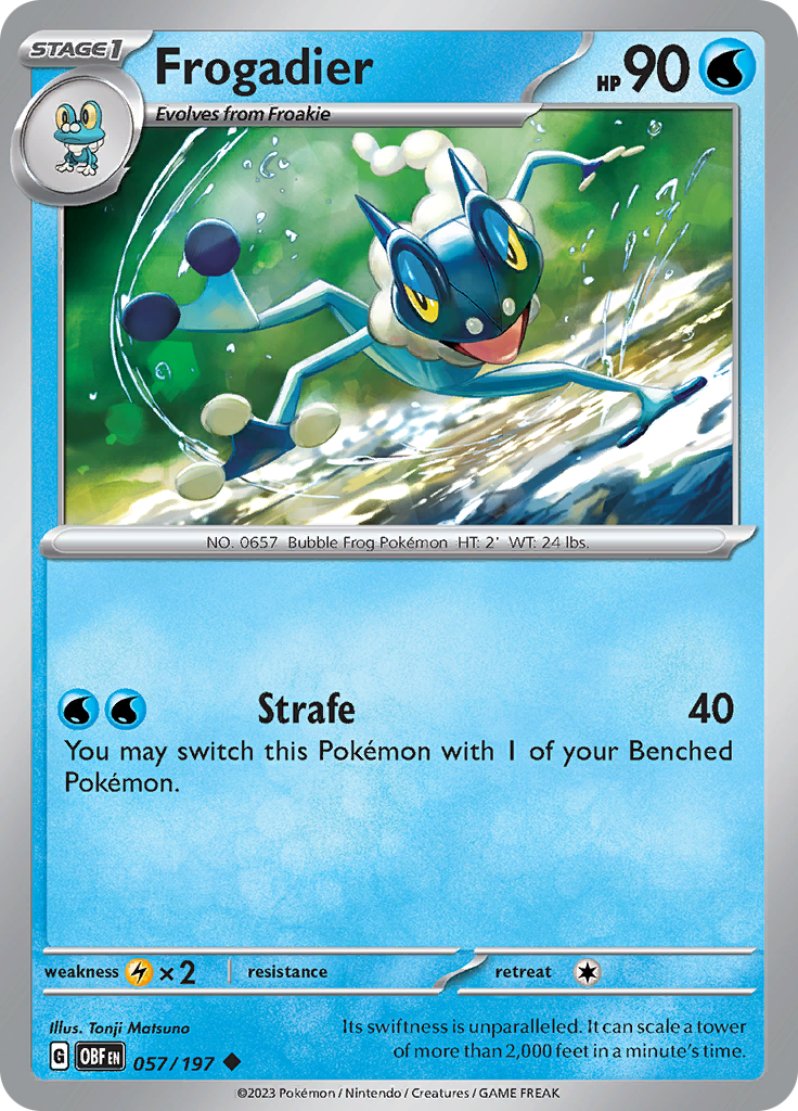 Frogadier (057/197) [Scarlet & Violet: Obsidian Flames] | Good Games Adelaide SA