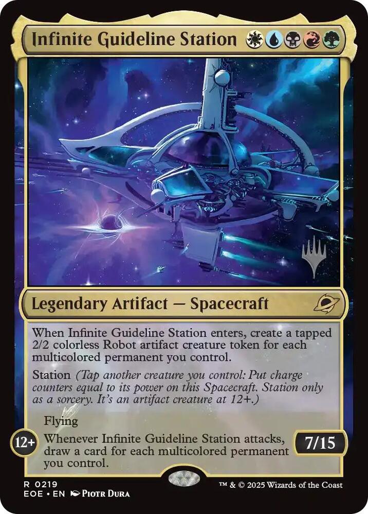 Infinite Guideline Station 219 (Promo Pack: Edge of Eternities)  - Foil | Good Games Adelaide SA
