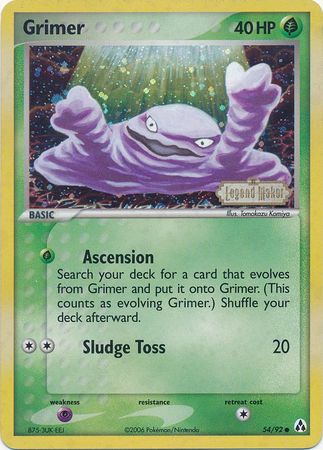 Grimer (54/92) (Stamped) [EX: Legend Maker] | Good Games Adelaide SA