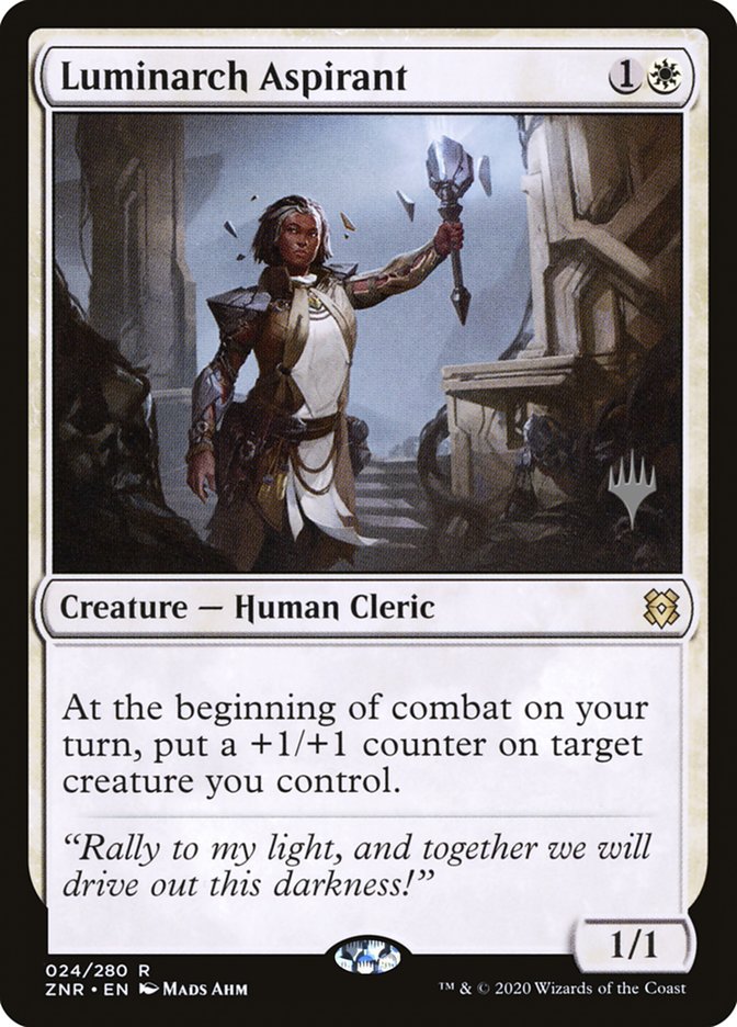 Luminarch Aspirant (Promo Pack) [Zendikar Rising Promos] | Good Games Adelaide SA