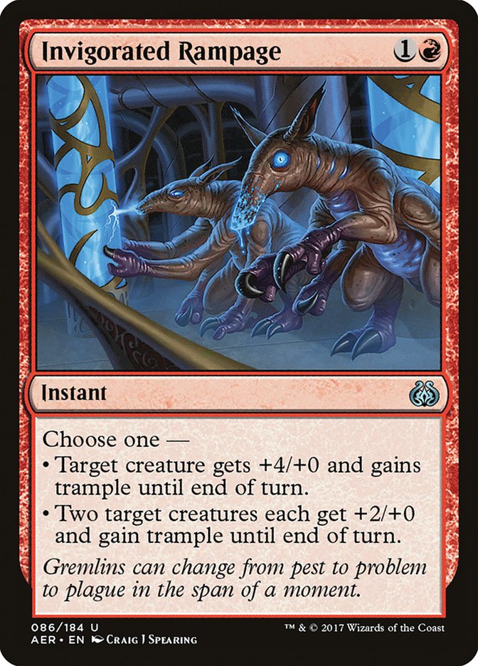 Invigorated Rampage 86 (Aether Revolt)  - Foil | Good Games Adelaide SA