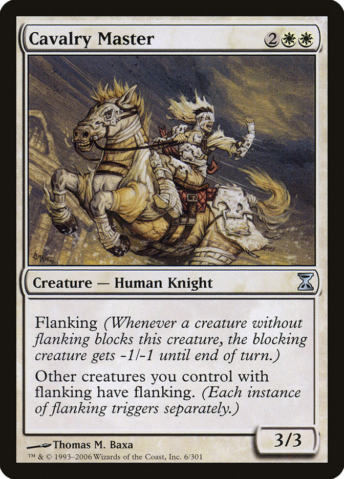 Cavalry Master 6 (Time Spiral)  - Foil | Good Games Adelaide SA