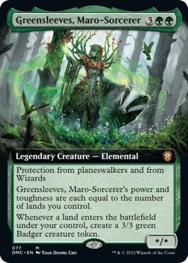 Greensleeves Maro Sorcerer Extended Art 77 (Commander: Dominaria United)  - Foil | Good Games Adelaide SA