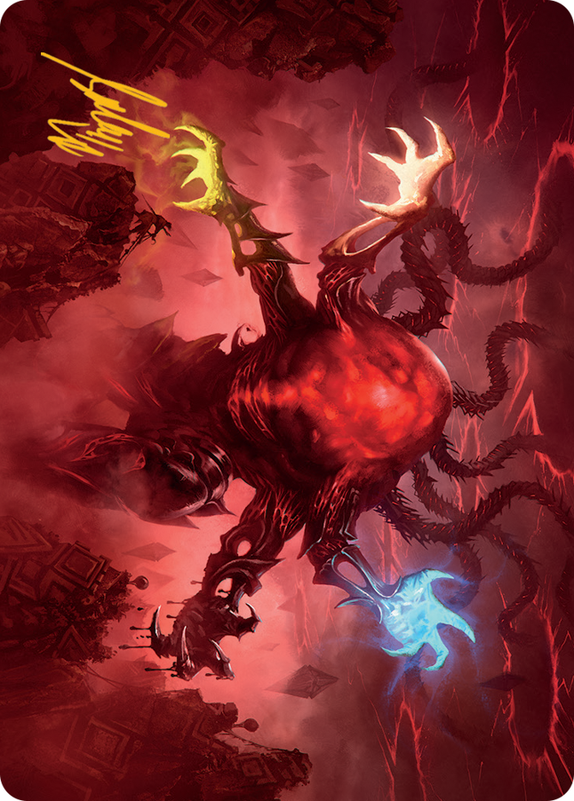 Omnath, Locus of All Art Card (51) (Gold-Stamped Signature) [March of the Machine Art Series] | Good Games Adelaide SA