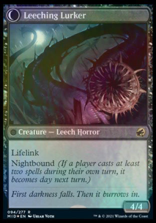 Curse of Leeches // Leeching Lurker [Innistrad: Midnight Hunt Prerelease Promos] | Good Games Adelaide SA