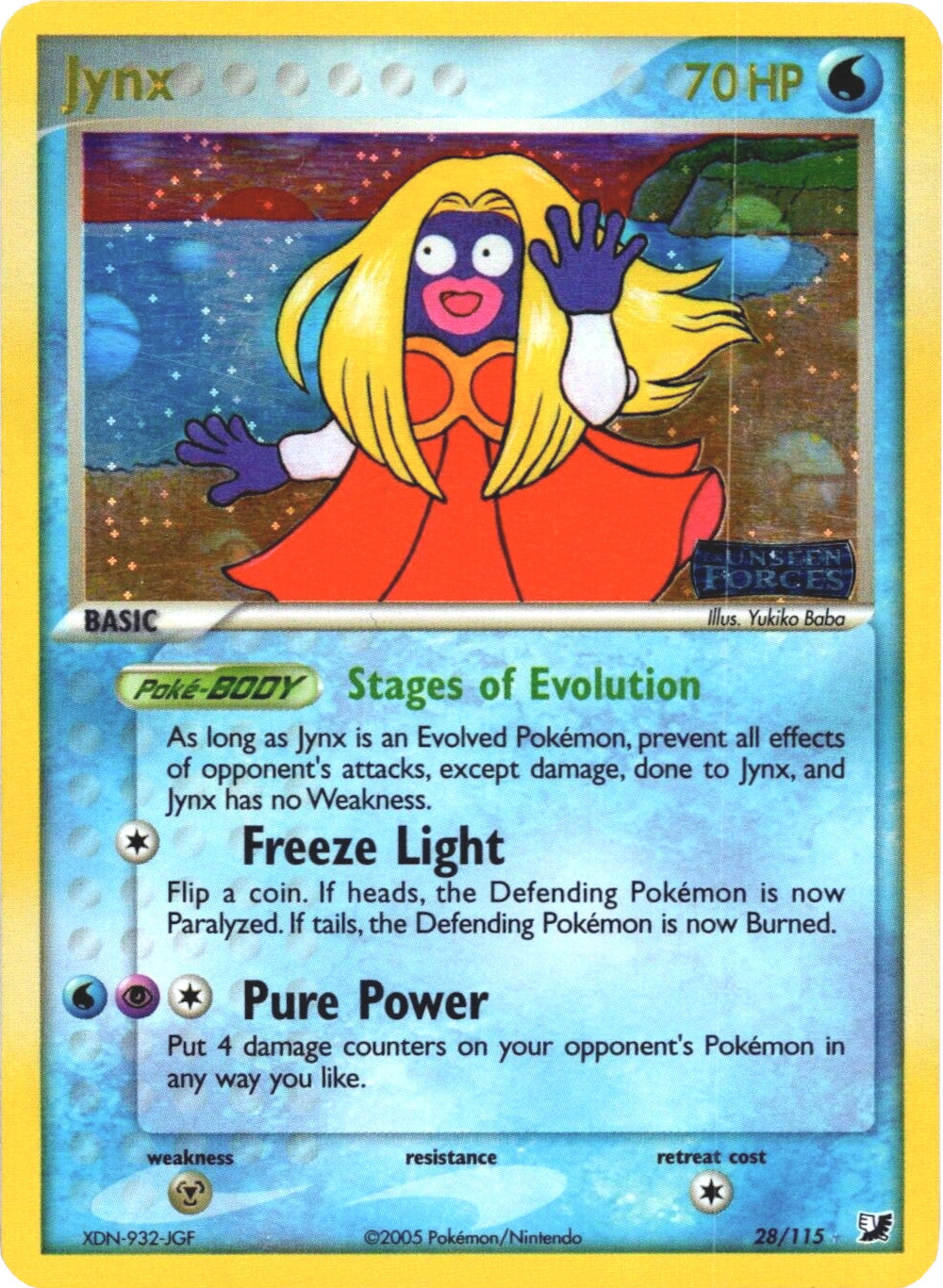Jynx (28/115) (Stamped) [EX: Unseen Forces] | Good Games Adelaide SA