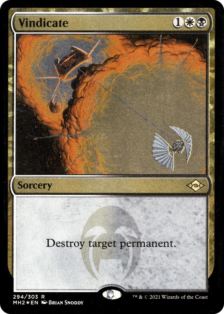 Vindicate Foil Etched 294 (Modern Horizons 2)  - Foil | Good Games Adelaide SA