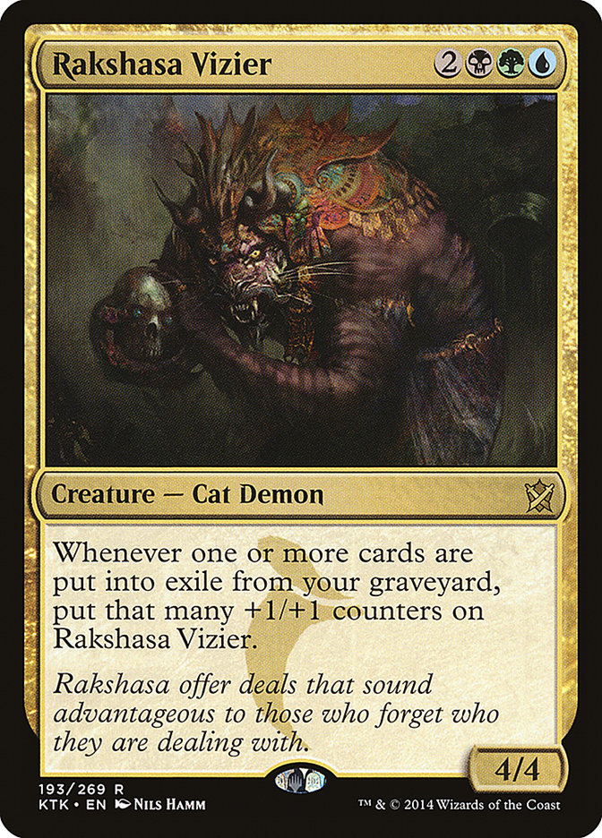 Rakshasa Vizier 193 (Khans of Tarkir)  - Foil | Good Games Adelaide SA