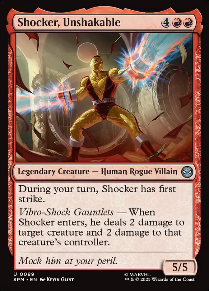 Shocker, Unshakable 89 (Marvel's Spider-Man)  - Foil | Good Games Adelaide SA