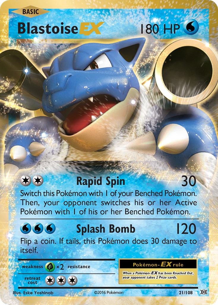 Blastoise EX (21/108) [XY: Evolutions] | Good Games Adelaide SA