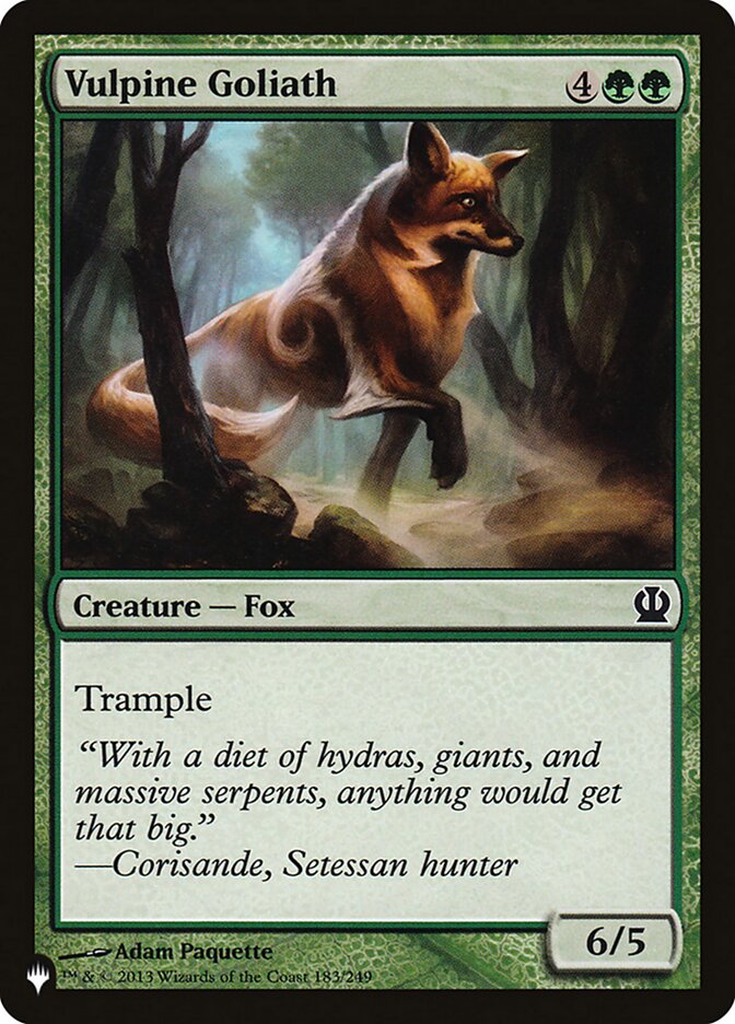 Vulpine Goliath [The List] | Good Games Adelaide SA