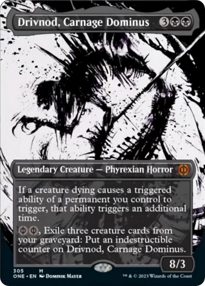 Drivnod, Carnage Dominus 305/271 (Phyrexia: All Will Be One)  - Borderless | Good Games Adelaide SA