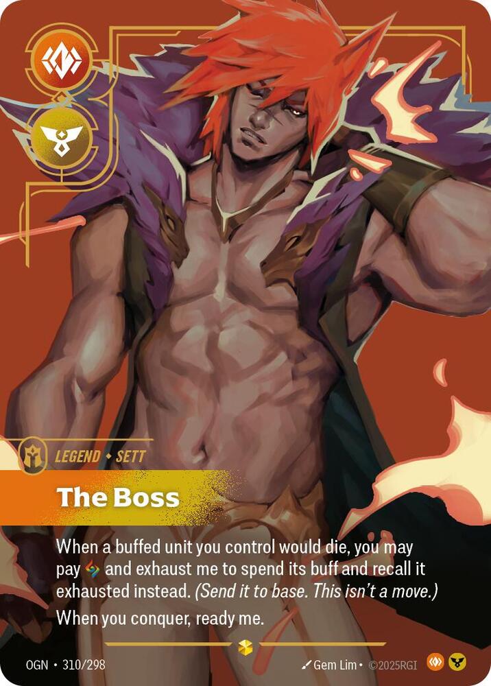 Sett - The Boss 310/298 (Origins)  - Foil | Good Games Adelaide SA