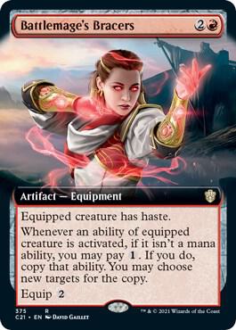 Battlemages Bracers Extended Art 375 (Commander 2021)  | Good Games Adelaide SA
