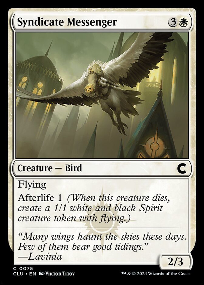 Syndicate Messenger 75 (Ravnica: Clue Edition)  | Good Games Adelaide SA