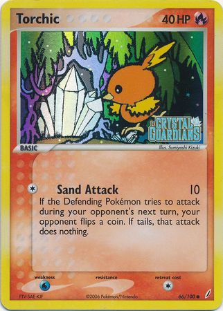 Torchic (66/100) (Stamped) [EX: Crystal Guardians] | Good Games Adelaide SA