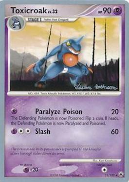 Toxicroak LV.32 (31/100) (Intimidation - Tristan Robinson) [World Championships 2008] | Good Games Adelaide SA