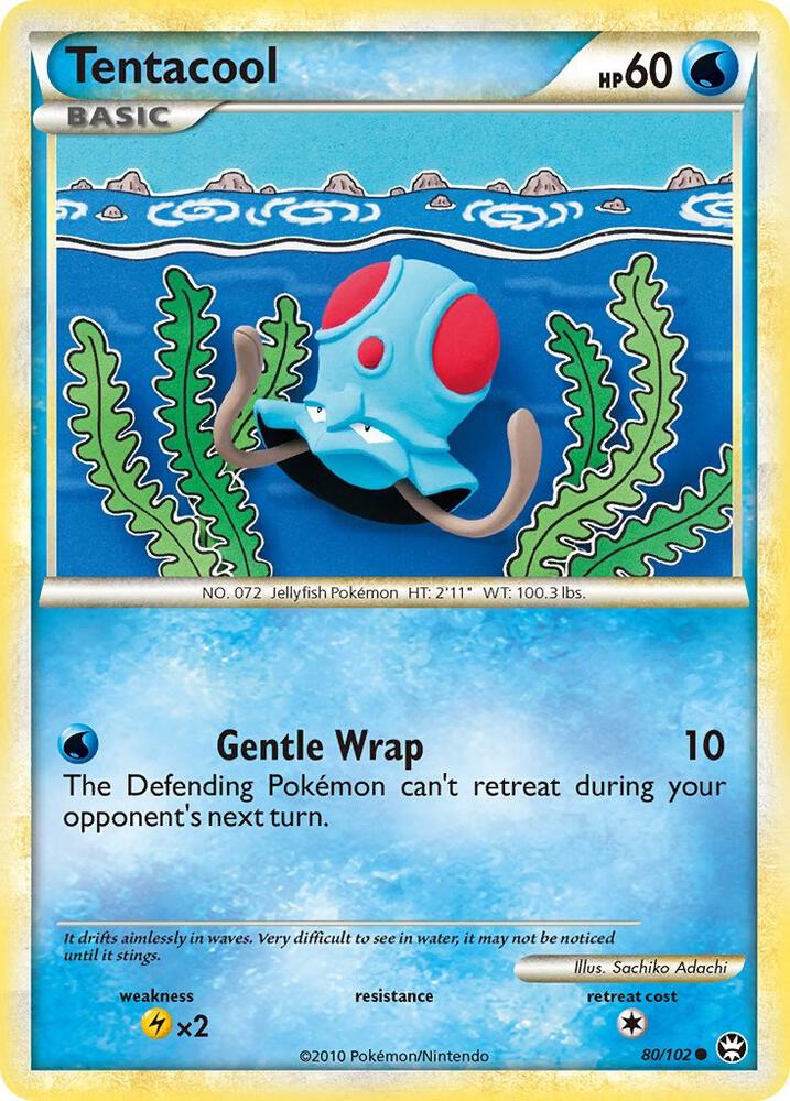 Tentacool 80/102 (Triumphant)  - Reverse Holofoil | Good Games Adelaide SA