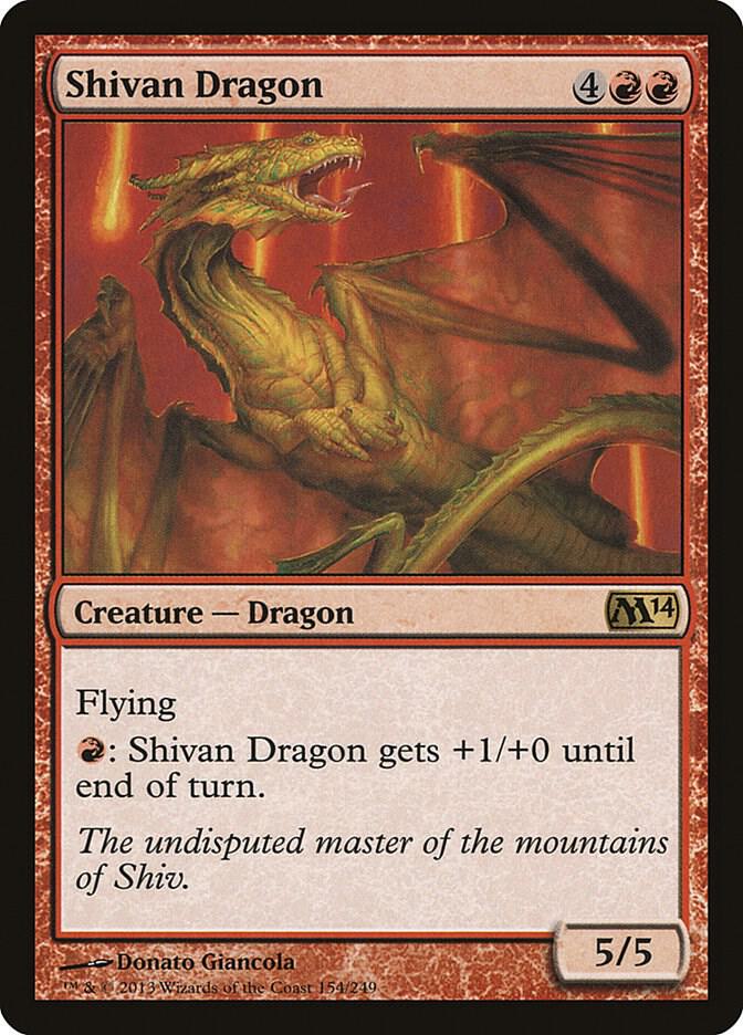 Shivan Dragon 154 (Magic 2014 (M14))  | Good Games Adelaide SA