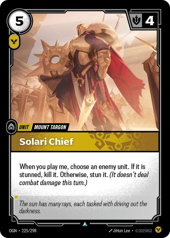 Solari Chief 225/298 (Origins)  | Good Games Adelaide SA