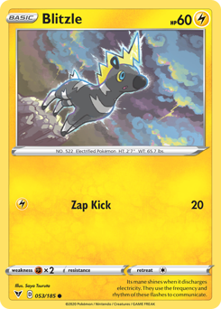 Blitzle (053/185) [Sword & Shield: Vivid Voltage] | Good Games Adelaide SA