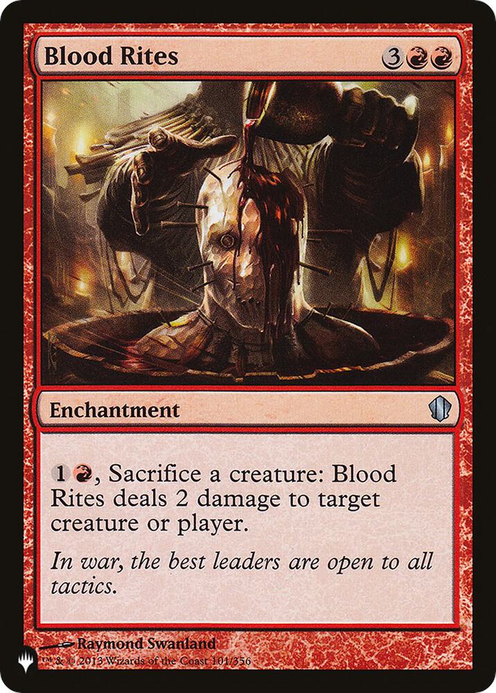 Blood Rites 101/356 (The List Reprints)  | Good Games Adelaide SA
